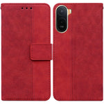 Case For Xiaomi Poco C85x 5G / Redmi A7 Pro 4G (171.56mm) / Redmi A7 Pro 5G Geometry Pattern Leather Wallet Phone Cover with Wrist Strap