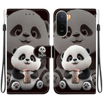 Leather Case for Xiaomi Poco C85x 5G / Redmi A7 Pro 4G (171.56mm) / Redmi A7 Pro 5G Stand Wallet Pattern Printing Phone Cover with Wrist Strap