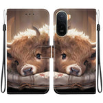 Leather Case for Xiaomi Poco C85x 5G / Redmi A7 Pro 4G (171.56mm) / Redmi A7 Pro 5G Stand Wallet Pattern Printing Phone Cover with Wrist Strap