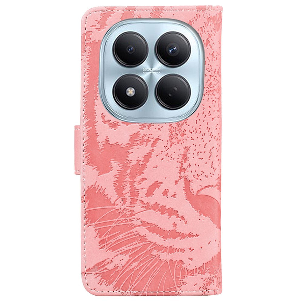 Xiaomi Redmi Note 15 Pro 4G (Global) Fodral Tiger Imprint Läderplånboksfodral