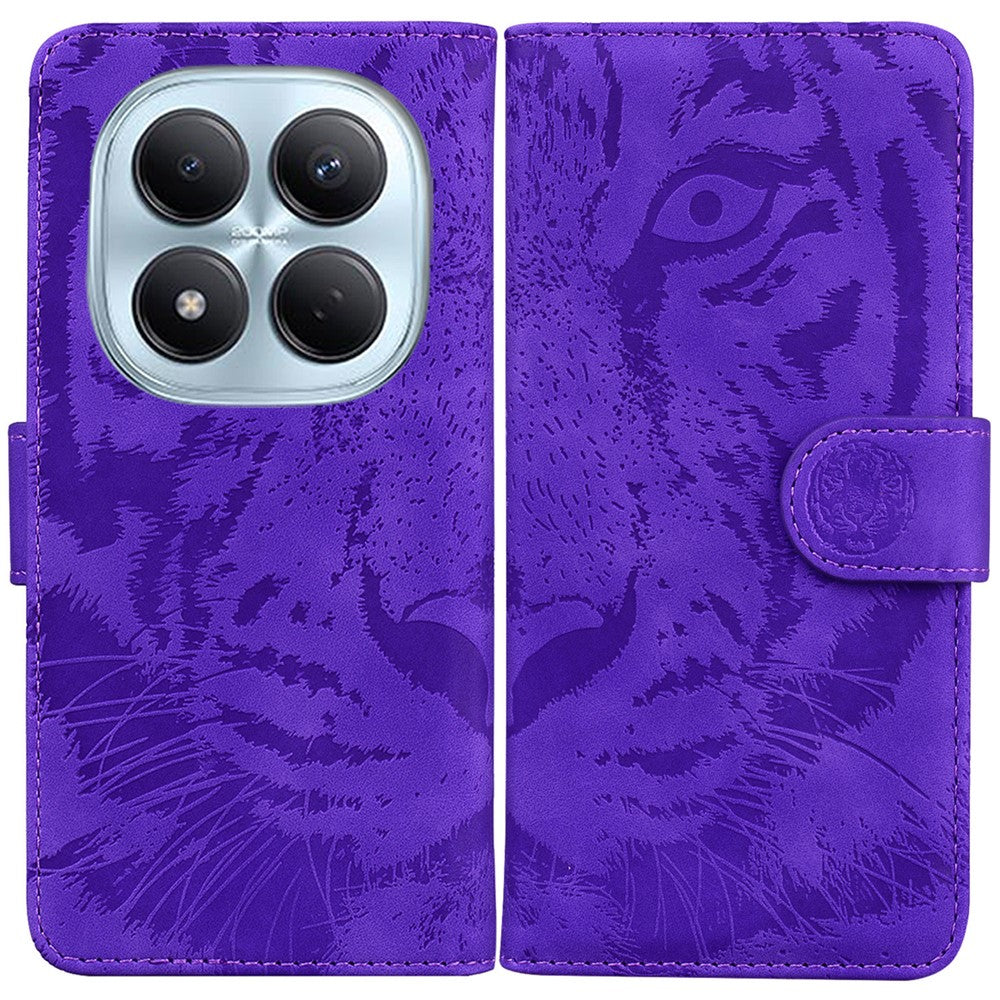 Xiaomi Redmi Note 15 Pro 4G (Global) Fodral Tiger Imprint Läderplånboksfodral