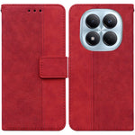 For Xiaomi Redmi Note 15 Pro 4G (Global) Case Geometry Pattern Leather Wallet Phone Cover with Wrist Strap