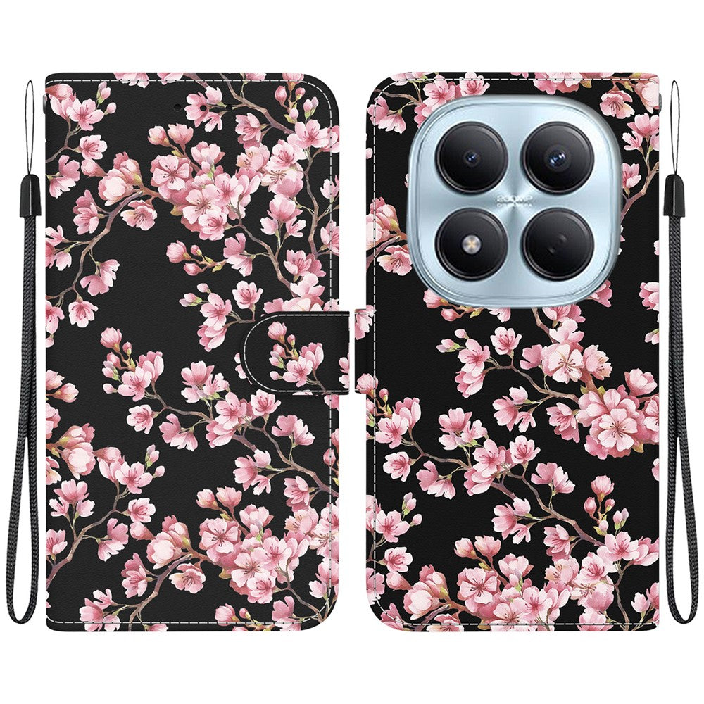 For Xiaomi Redmi Note 15 Pro 4G (Global) Wallet Phone Case Anti-Drop Pattern Printing Leather Flip Cover with Strap