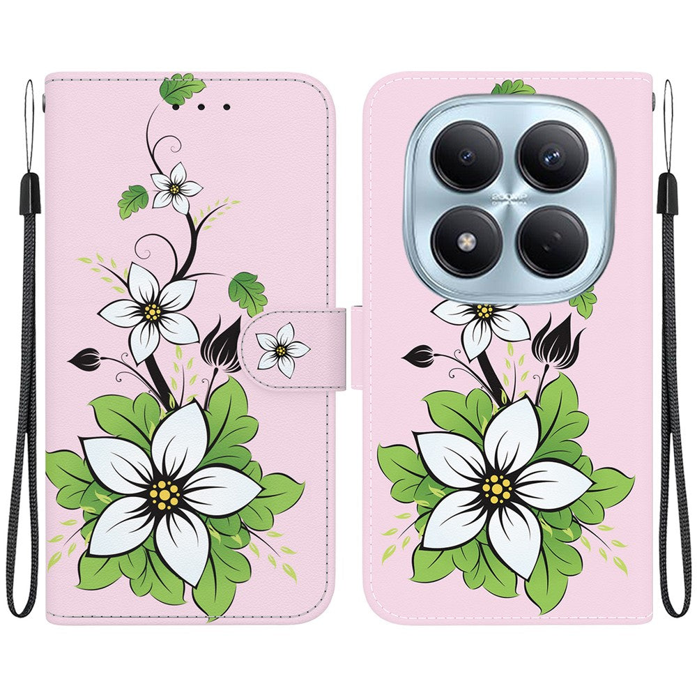 For Xiaomi Redmi Note 15 Pro 4G (Global) Wallet Phone Case Anti-Drop Pattern Printing Leather Flip Cover with Strap