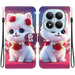 For Xiaomi Redmi Note 15 Pro 4G (Global) Leather Case Stand Wallet Pattern Printing Phone Cover with Wrist Strap