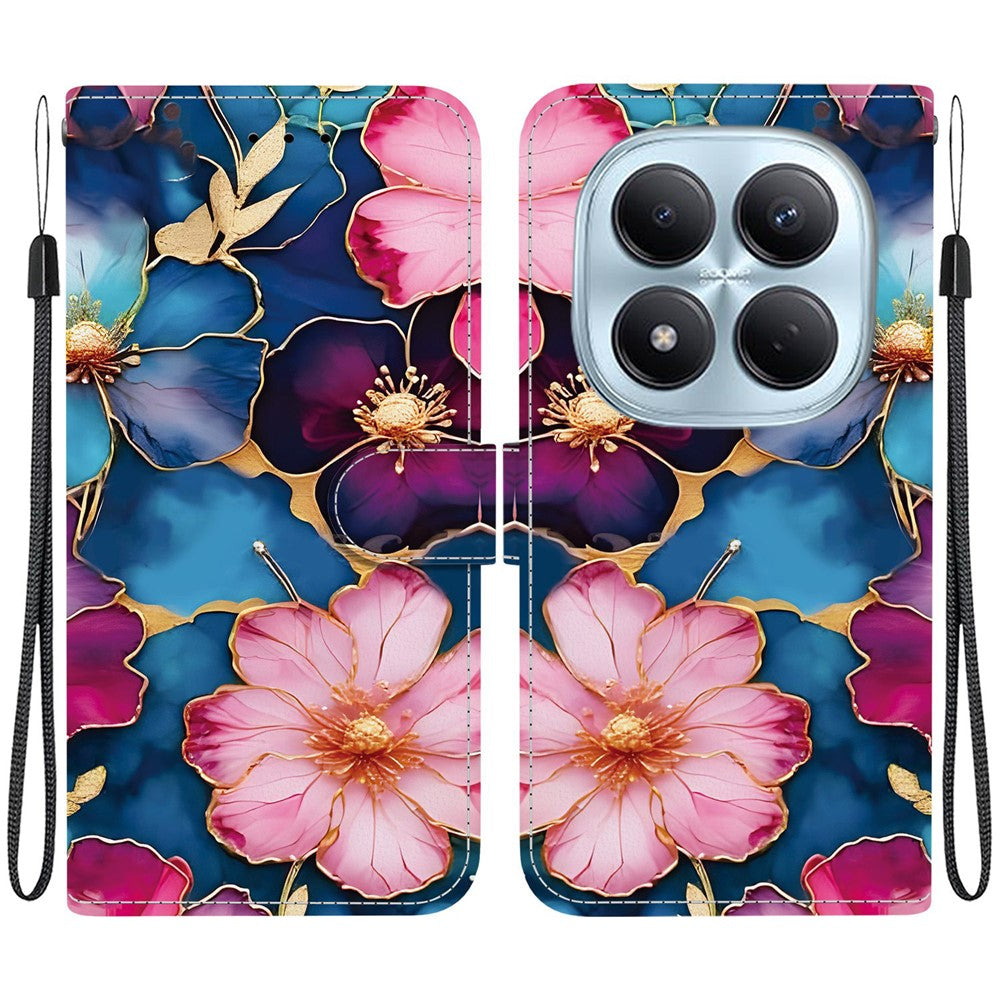 For Xiaomi Redmi Note 15 Pro 4G (Global) Wallet Case Pattern Printing Leather Stand Phone Cover with Strap