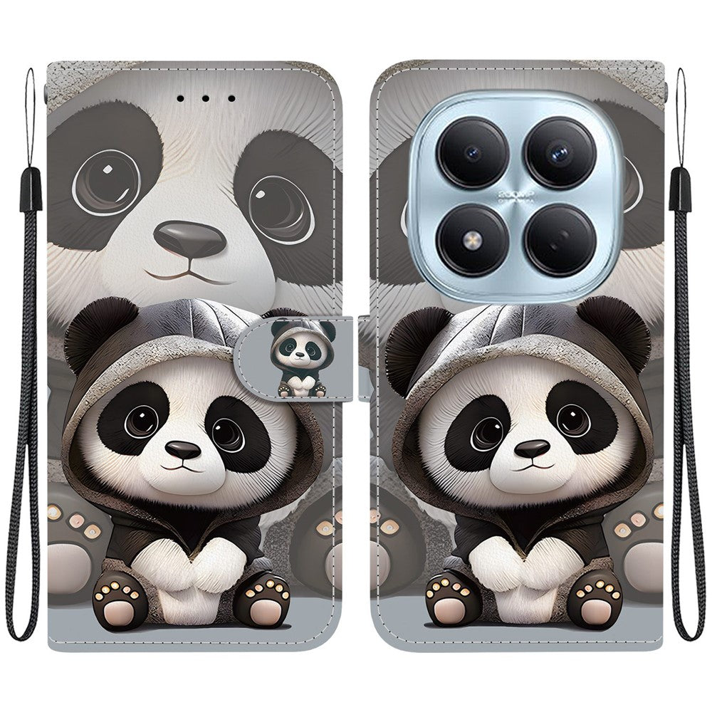 For Xiaomi Redmi Note 15 Pro 4G (Global) Wallet Case Pattern Printing Leather Stand Phone Cover with Strap