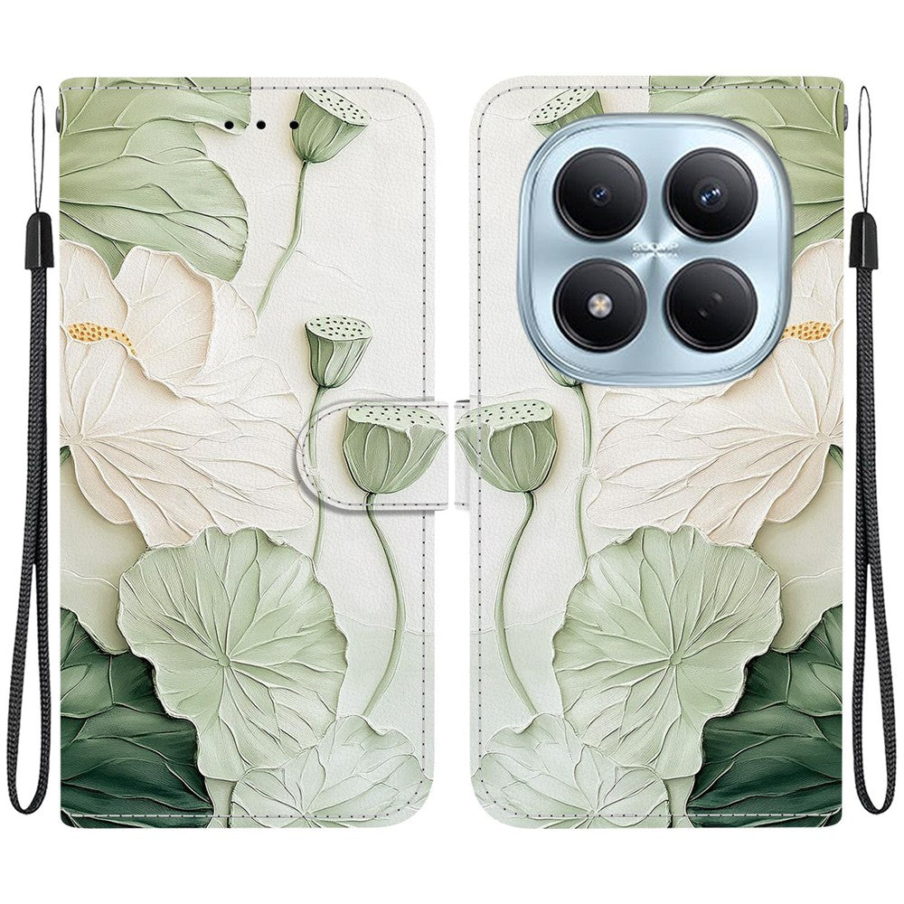 For Xiaomi Redmi Note 15 Pro 4G (Global) Wallet Case Pattern Printing Leather Stand Phone Cover with Strap