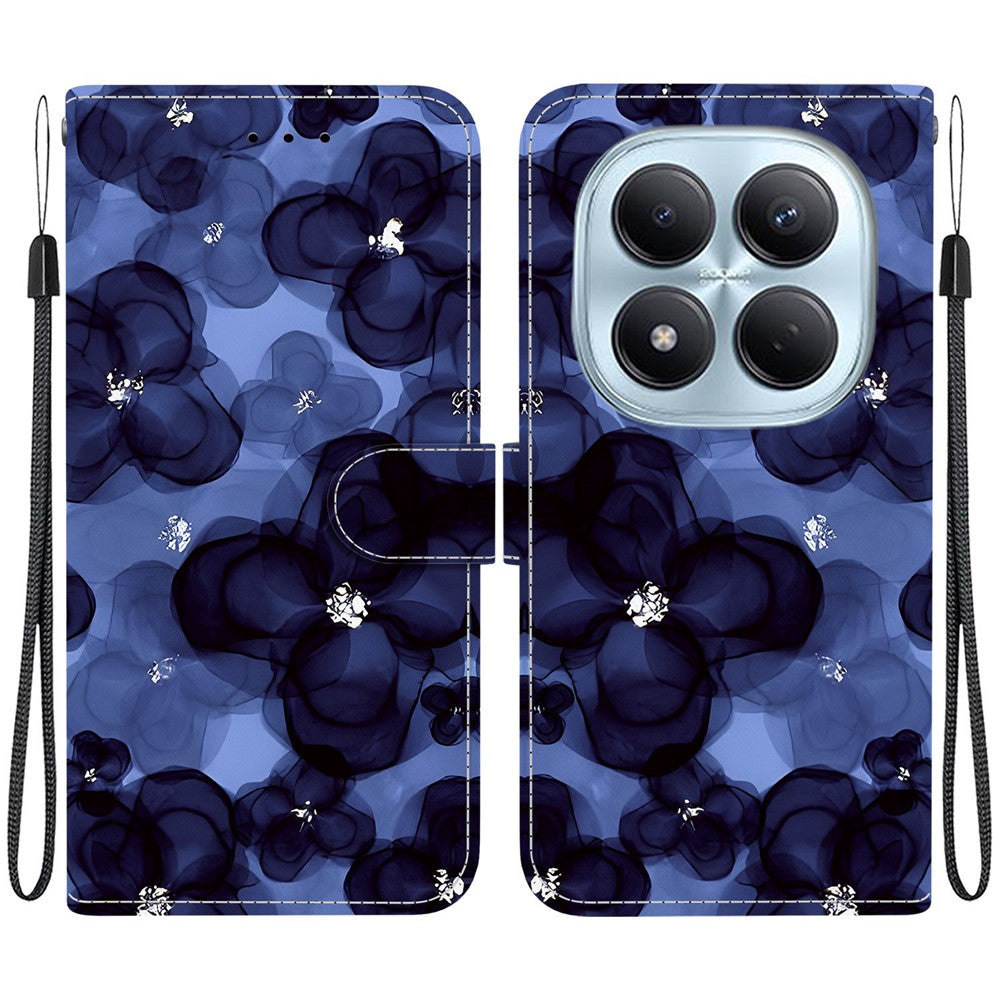 For Xiaomi Redmi Note 15 Pro 4G (Global) Wallet Case Pattern Printing Leather Stand Phone Cover with Strap