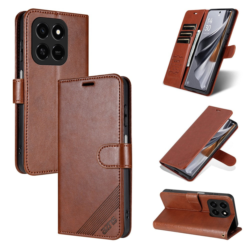 AZNS Case For Honor Play 80 Pro 5G  /  Play10T 5G  /  400 Smart 4G  /  400 Smart 5G  /  X7d 4G Anti-Scratch PU Leather Stand Wallet Phone Cover