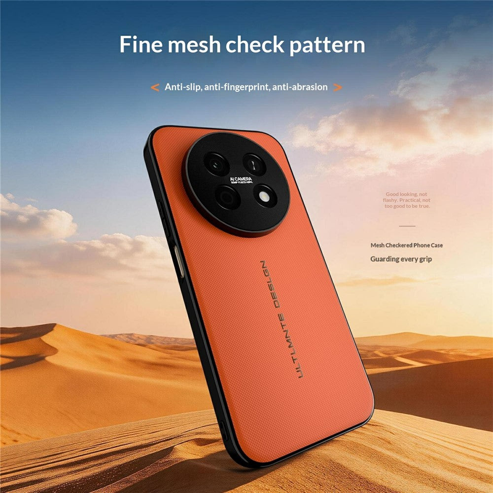 GKK For Huawei Enjoy 90 Pro Max Magnetic Case Woven Texture Leather PC Phone Cover