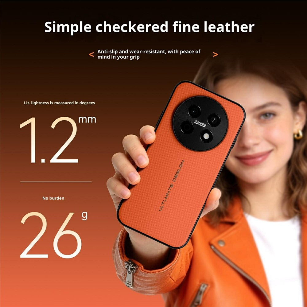 GKK For Huawei Enjoy 90 Pro Max Magnetic Case Woven Texture Leather PC Phone Cover