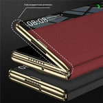 GKK for Huawei Mate X7 Flip Leather Case Smart Window Technology Shockproof Cover