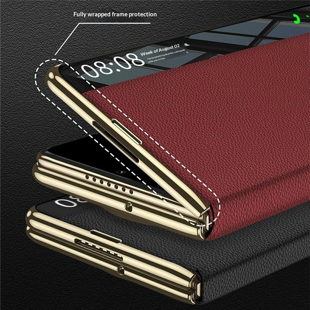 GKK for Huawei Mate X7 Flip Leather Case Smart Window Technology Shockproof Cover