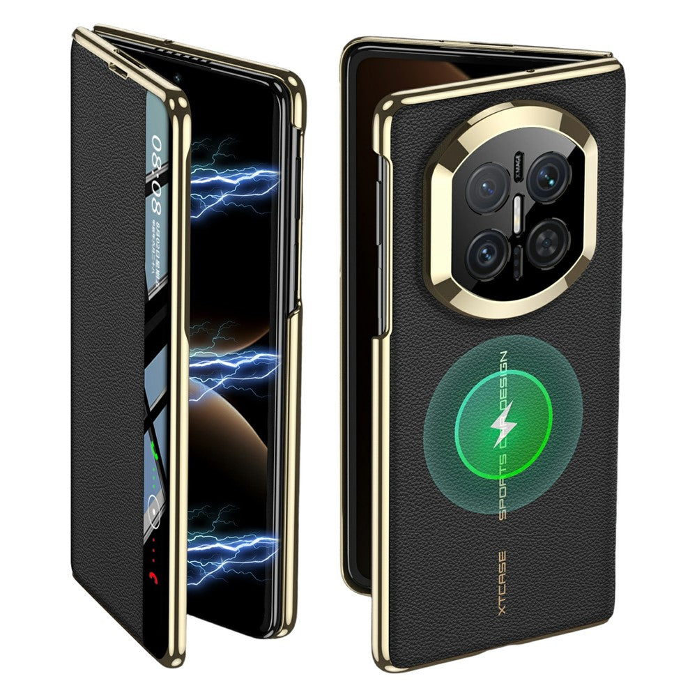 GKK for Huawei Mate X7 Flip Leather Case Smart Window Technology Shockproof Cover