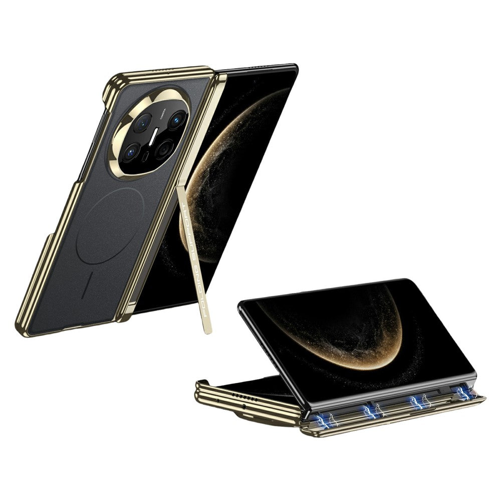 GKK For Huawei Mate X6 Magnetic Case Dual Center Axis Phone Cover with Alloy Side Kickstand