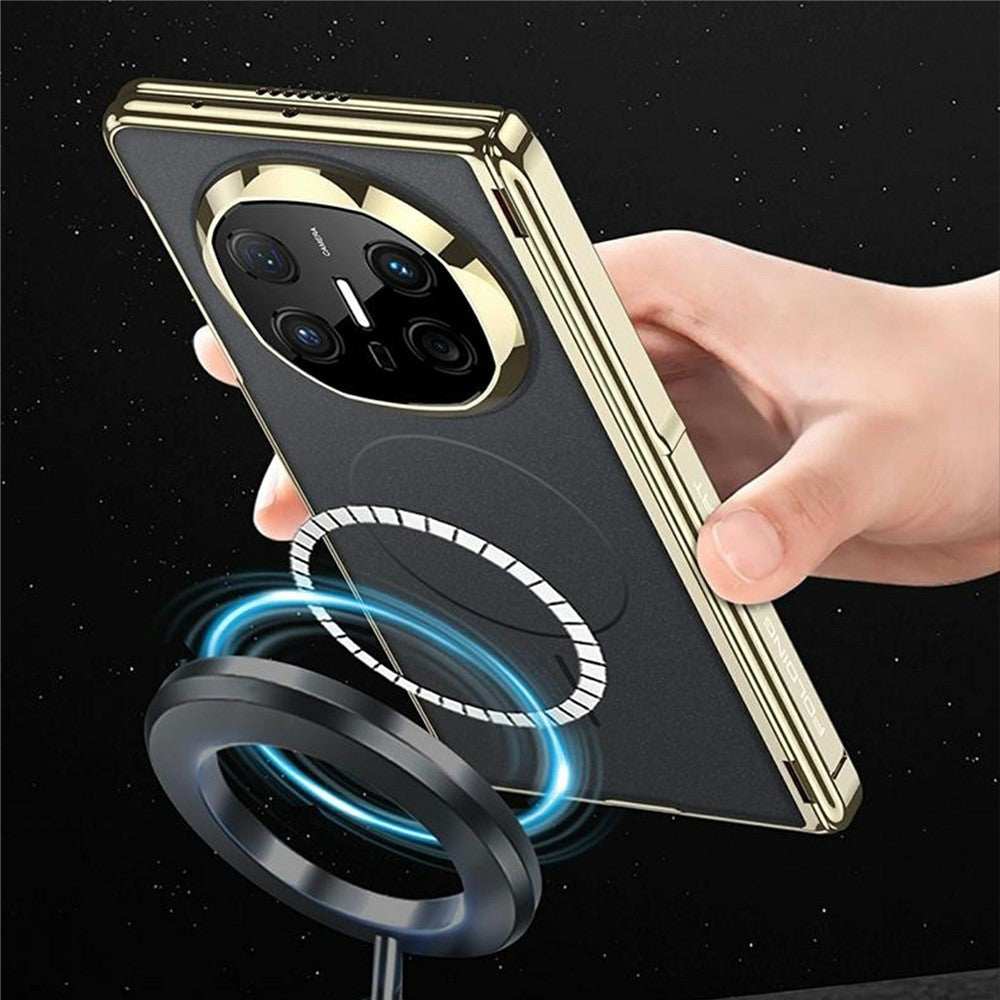 GKK For Huawei Mate X6 Magnetic Case Dual Center Axis Phone Cover with Alloy Side Kickstand
