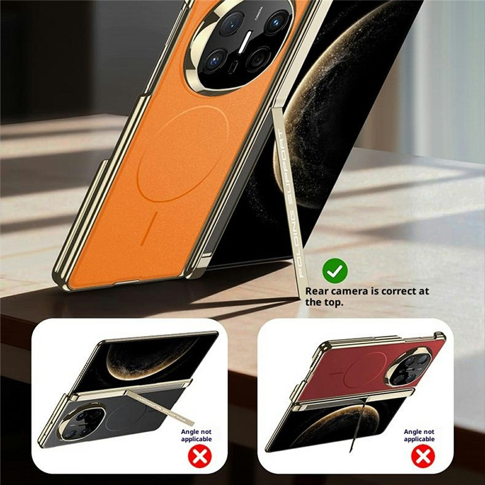 GKK For Huawei Mate X6 Magnetic Case Dual Center Axis Phone Cover with Alloy Side Kickstand