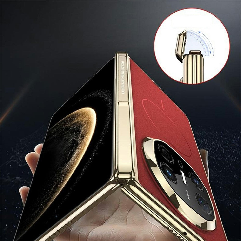 GKK For Huawei Mate X6 Magnetic Case Dual Center Axis Phone Cover with Alloy Side Kickstand