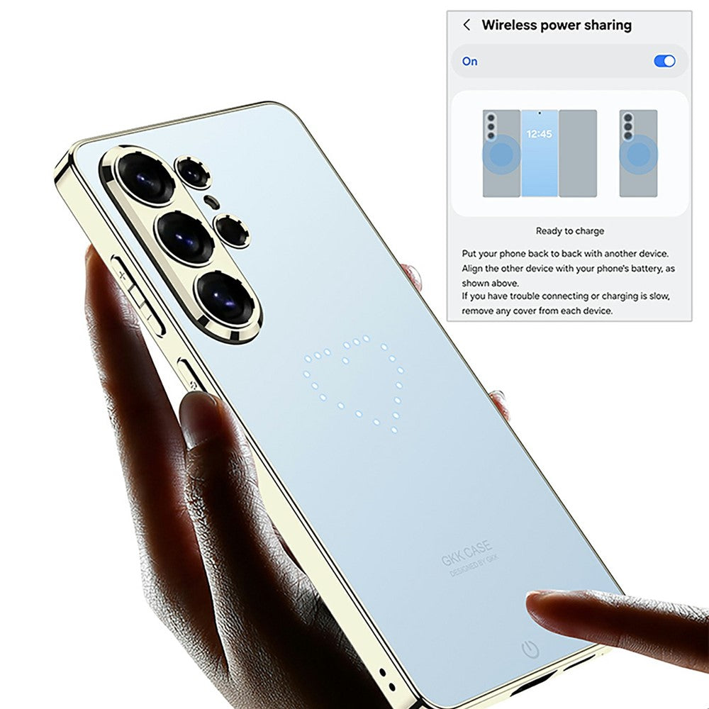 GKK til Samsung Galaxy S26 Ultra Etui Smart LED-mønster AG Mat Anti-fingeraftryk PC TPU Cover