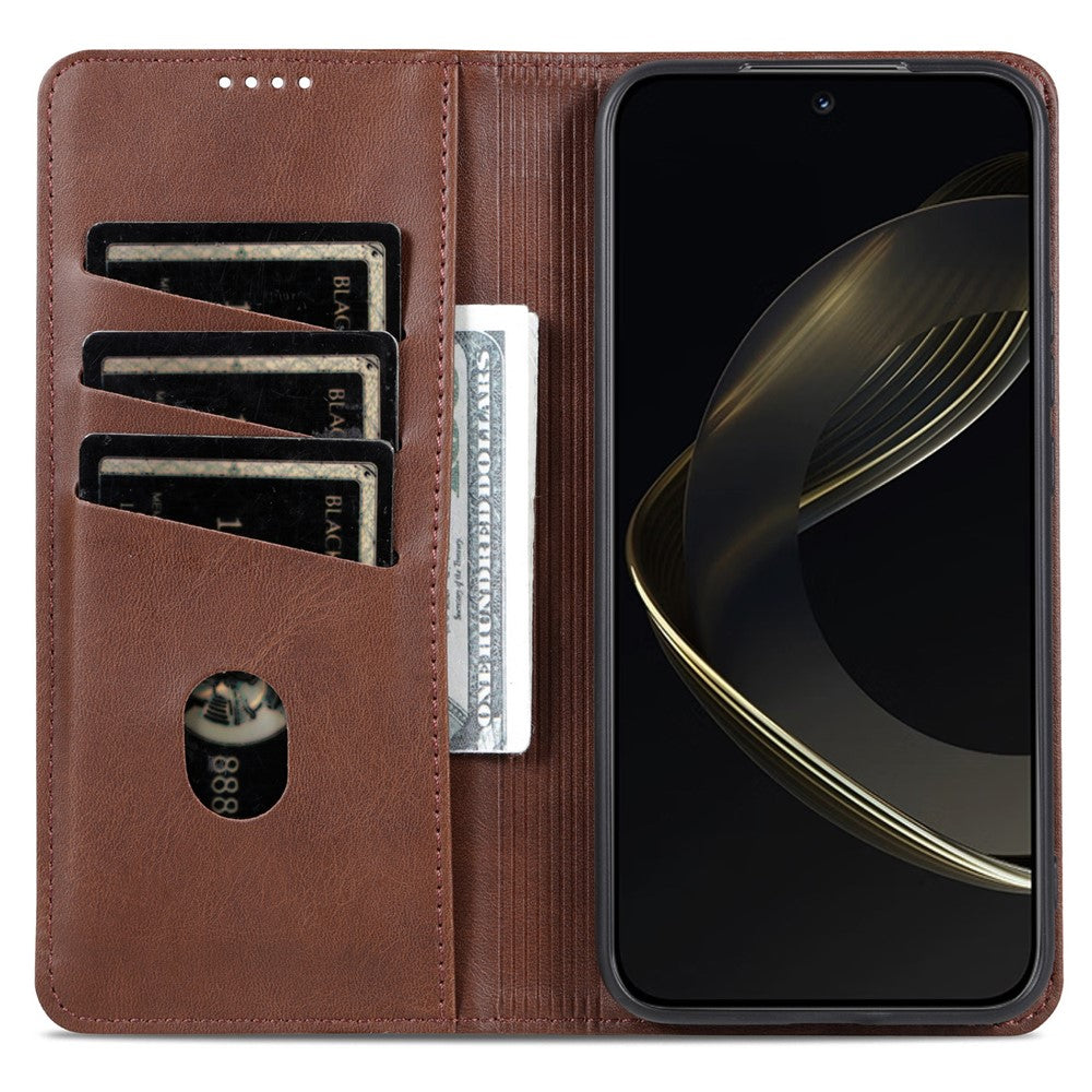 AZNS Phone Case For Honor 400 Smart 4G  /  400 Smart 5G  /  X7d 4G  /  Play10T 5G  /  Play 80 Pro 5G Cowhide Texture PU Leather Wallet Phone Cover