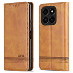 AZNS Phone Case For Honor 400 Smart 4G / 400 Smart 5G / X7d 4G / Play10T 5G / Play 80 Pro 5G Cowhide Texture PU Leather Wallet Phone Cover