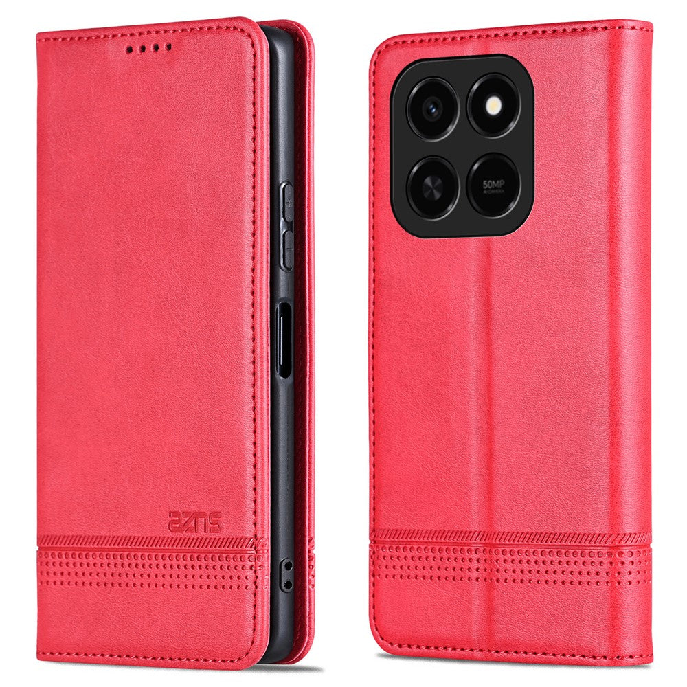 AZNS Phone Case For Honor 400 Smart 4G / 400 Smart 5G / X7d 4G / Play10T 5G / Play 80 Pro 5G Cowhide Texture PU Leather Wallet Phone Cover