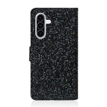 Samsung Galaxy A27 5G-skal i PU-läder med plånbok och korthållare, glitter, mobilskal