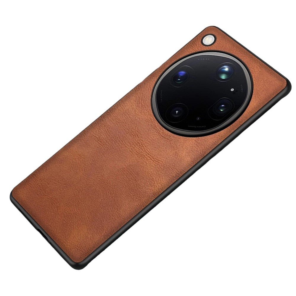 For Oppo Find X9 Ultra 5G Case Retro Leather Coated PC + TPU Phone Cover