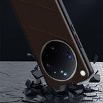 Til Oppo Find X9 Ultra 5G Etui X-mønstret TPU PU Læder PC Anti-drop Telefoncover