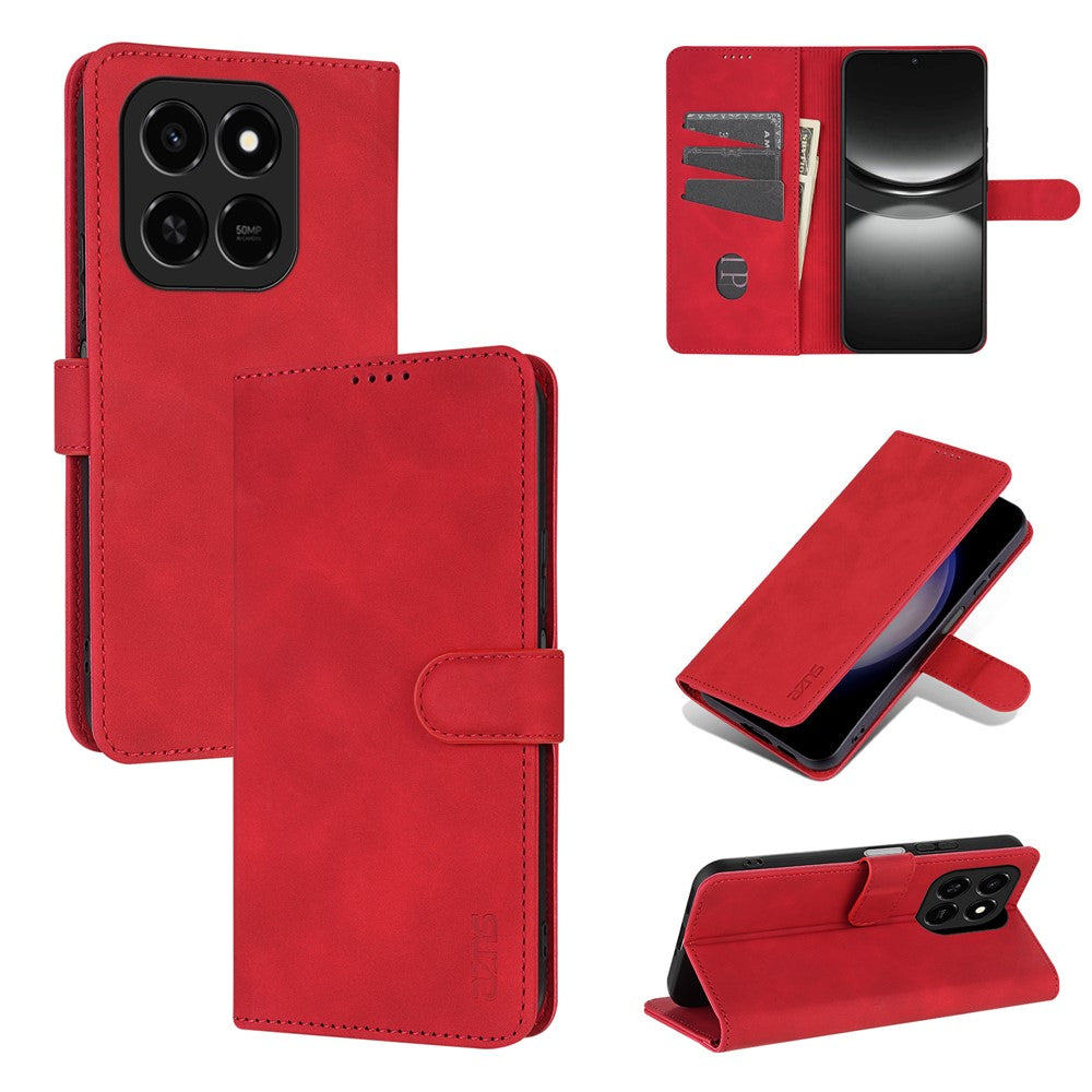 AZNS cover til Honor 400 Smart 5G / 400 Smart 4G / X7d 4G / Play10T 5G / Play 80 Pro 5G PU læderpung telefoncover