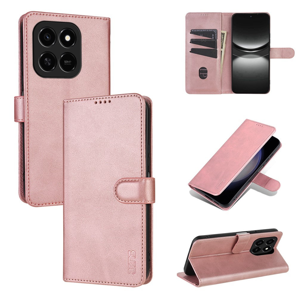 AZNS cover til Honor 400 Smart 5G / 400 Smart 4G / X7d 4G / Play10T 5G / Play 80 Pro 5G PU læderpung telefoncover