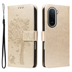 For Xiaomi Poco C85x 5G / Redmi A7 Pro 4G (171.56mm) Phone Case with Stand Cat Tree Pattern Leather Wallet Mobile Cover