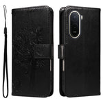 For Xiaomi Poco C85x 5G / Redmi A7 Pro 4G (171.56mm) Phone Case with Stand Cat Tree Pattern Leather Wallet Mobile Cover