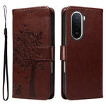 For Xiaomi Poco C85x 5G / Redmi A7 Pro 4G (171.56mm) Phone Case with Stand Cat Tree Pattern Leather Wallet Mobile Cover