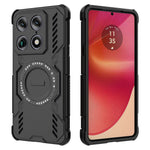 Til Motorola Signature 5G Magnetisk Etui Sommerfugl Armor Hul Varmeafledning PC + TPU Telefoncover
