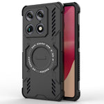 Til Motorola Signature 5G Magnetisk Etui Sommerfugl Armor Hul Varmeafledning PC + TPU Telefoncover