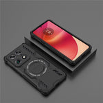 Til Motorola Signature 5G Magnetisk Etui Sommerfugl Armor Hul Varmeafledning PC + TPU Telefoncover