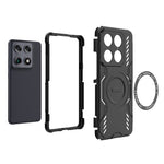 Til Motorola Signature 5G Magnetisk Etui Sommerfugl Armor Hul Varmeafledning PC + TPU Telefoncover