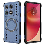 Til Motorola Signature 5G Magnetisk Etui Sommerfugl Armor Hul Varmeafledning PC + TPU Telefoncover