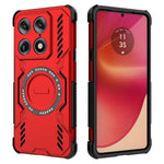 Til Motorola Signature 5G Magnetisk Etui Sommerfugl Armor Hul Varmeafledning PC + TPU Telefoncover