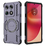 Til Motorola Signature 5G Magnetisk Etui Sommerfugl Armor Hul Varmeafledning PC + TPU Telefoncover