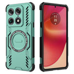Til Motorola Signature 5G Magnetisk Etui Sommerfugl Armor Hul Varmeafledning PC + TPU Telefoncover