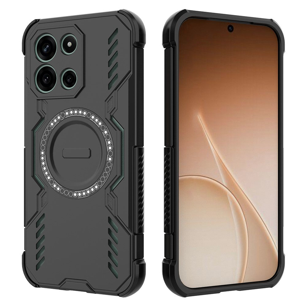 OnePlus Nord CE6 5G / Nord 6 5G / Turbo 6V 5G / Turbo 6 5G Magnetiskt Skal Fjärilsskydd Ihåligt Värmeavledande PC + TPU mobilskal