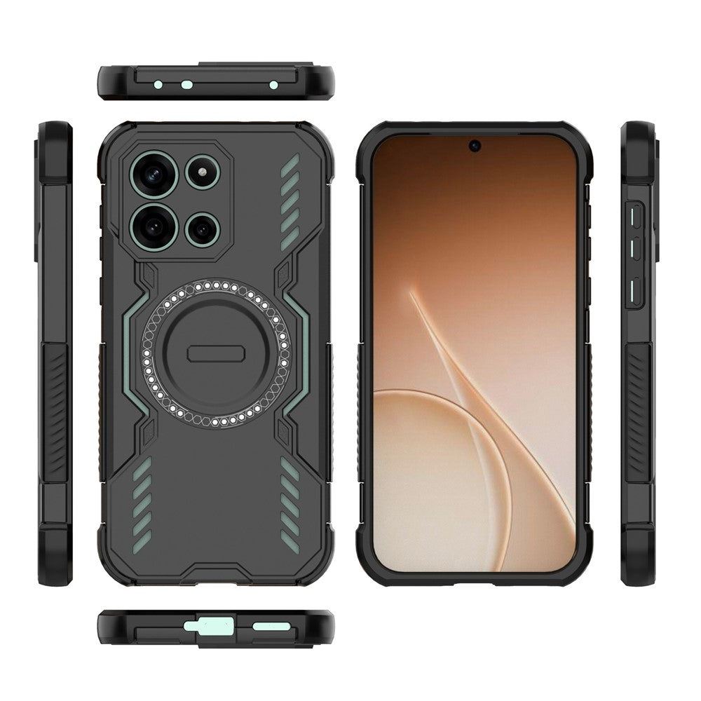 OnePlus Nord CE6 5G / Nord 6 5G / Turbo 6V 5G / Turbo 6 5G Magnetiskt Skal Fjärilsskydd Ihåligt Värmeavledande PC + TPU mobilskal