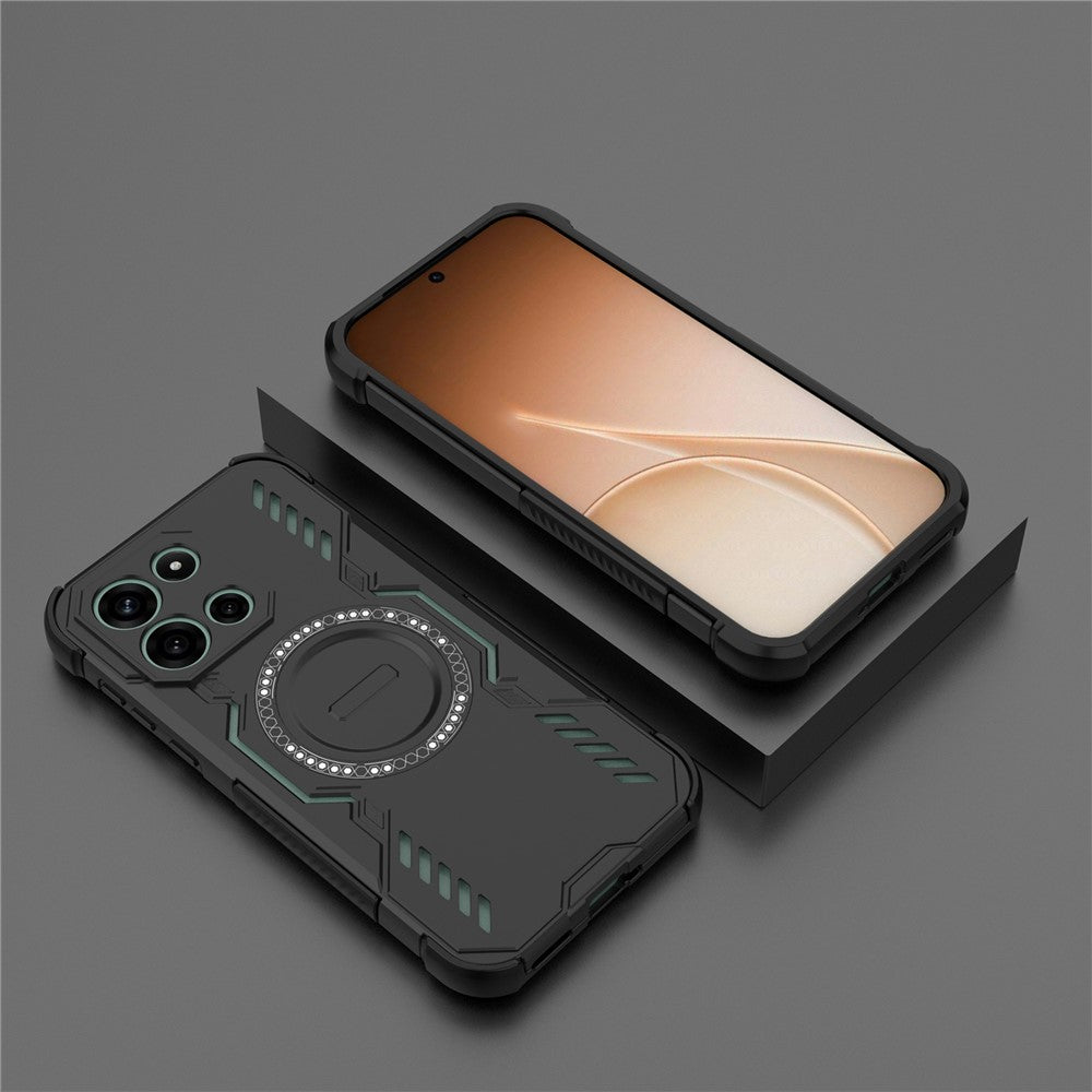 OnePlus Nord CE6 5G / Nord 6 5G / Turbo 6V 5G / Turbo 6 5G Magnetiskt Skal Fjärilsskydd Ihåligt Värmeavledande PC + TPU mobilskal