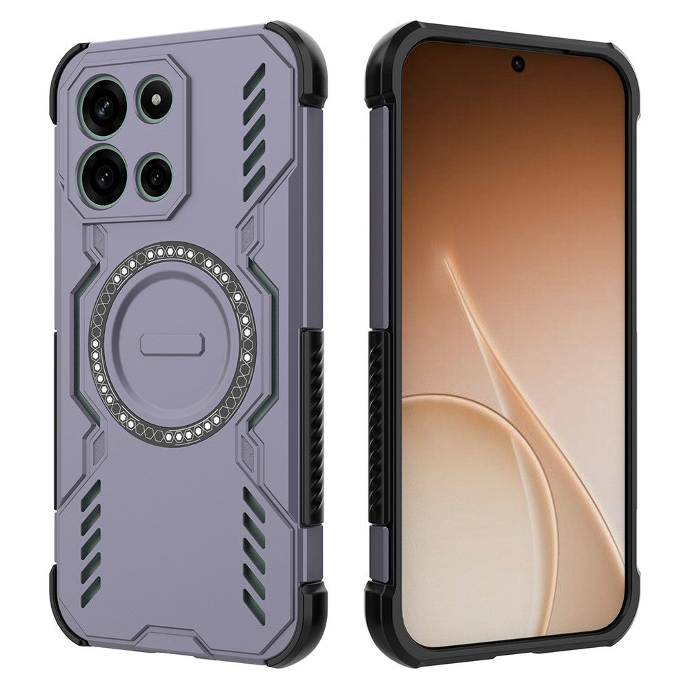OnePlus Nord CE6 5G / Nord 6 5G / Turbo 6V 5G / Turbo 6 5G Magnetiskt Skal Fjärilsskydd Ihåligt Värmeavledande PC + TPU mobilskal