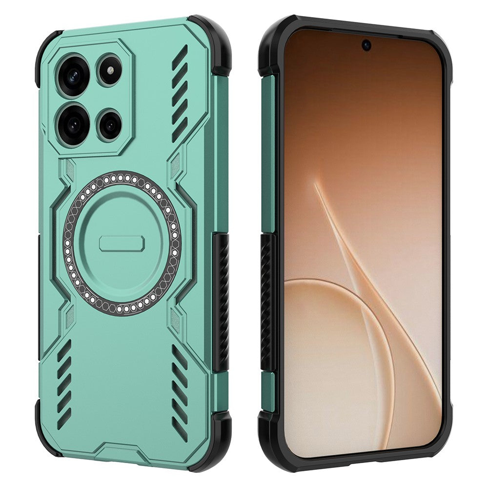 OnePlus Nord CE6 5G / Nord 6 5G / Turbo 6V 5G / Turbo 6 5G Magnetiskt Skal Fjärilsskydd Ihåligt Värmeavledande PC + TPU mobilskal
