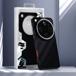 ABEEL til Oppo Find X9 Ultra 5G Magnetisk Etui Carbon Fiber Tekstur Telefon Bagcover