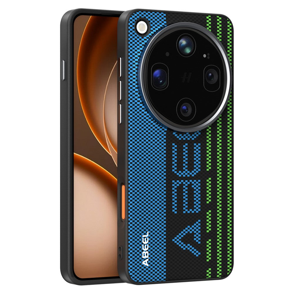 ABEEL För Oppo Find X9 Ultra 5G Magnetiskt Skal Mikropräglat 6D-tryckt PC TPU Aluminiumlegering Läder mobilskal